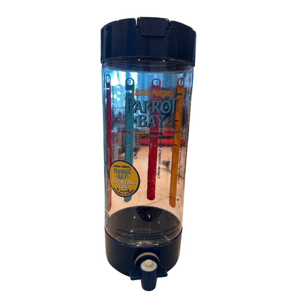 Captain Morgan Parrot Bay Limited Edition Cocktail Jug Dispenser with Recipes